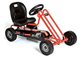 Hauck Lightning - Pedal Go Kart | Pedal Car | Ride On Toys for Boys & Girls with Ergonomic Adjustable Seat & Sharp Handling - Orange