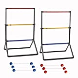 Franklin Sports Ladder Ball Set - Golf Toss Set Includes 2 Ladder Ball Targets with Weighted Base and 6 Bolas, One Size (53100)