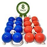 Kayco Outlet - Tournament Quality Ladder Balls Replacement – 8 Pack - for Outdoor Ladderball Toss and Golf Game Set 14.75' Size