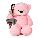 Giant Teddy 7 Foot Life Size Bear Cuddles - The Biggest Teddy Bear! (Cotton Candy Pink)
