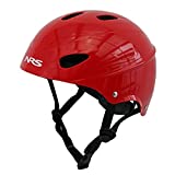 NRS Havoc Adult Livery Whitewater Kayak Rafting Safety Water Sport Helmet, One Size Fits Most, Red