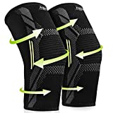 Elbow Brace Compression Sleeve for Men & Women (1 pair), Arm Support Sleeves Forearm Pain Relief Pads Braces for Tendonitis, Tennis & Golfers Elbow Treatment, Arthritis, Workout, Weight lifting