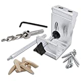 General Tools Woodworking Pocket Hole Jig Kit 850 - All-In-One Aluminum Pocket System with Carrying Case