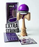 Sweets Kendamas Radar Boost Kendama - 2022 Update with Sticky Paint, Perfect for Beginners, Extra String Accessory Quick Start Bundle (Purple)