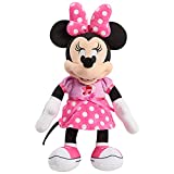 Disney Junior Mickey Mouse Funhouse Singing Fun Minnie Mouse 13 Inch Lights and Sounds Feature Feature Plush, Sings Bowtoons Theme Song, by Just Play