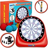 Zastic! Giant Inflatable Kick Darts Soccer Ball Board Game | Large Summer Outdoor Backyard Games Activity for Kids and Adults | Includes Balls and Air Pump
