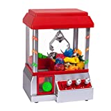 Claw Toy Grabber Mini Arcade Machine with Lights & Sounds - Electronic Claw Toy Grabber Machine, Animation, Authentic Arcade Sounds for Exciting Play – with Volume Control Switch (Candy Claw Machine)