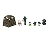 Big Country Toys Turkey Hunting Set - 1:20 Scale - Turkey Hunting - Toy Set - 8 Piece Toy Set - Plastic