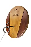 Viva Sol Premium Bamboo Walnut Finish Hook and Ring Target Game for Use Indoors and Outdoors