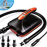 20PSI High Pressure SUP Electric Air Pump ,Dual Stage Inflation Paddle Board Pump for Inflatable Stand Up Paddle Boards, Boats,Kayak,12V DC Car Connector