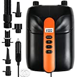 20PSI SUP Electric High Air Pump, 12V Smart high Pressure Pump with Intelligent Dual Stage & Auto-Off Function for Air Mattresses, Inflatables Boats, Tent，Stand Up Paddle Boards