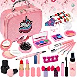Kids Makeup Kit for Girl - Washable Real Make-up Kit Toy for Little Girls, Toddler Make up & Non-Toxic Cosmetic Set, Play Pretend Dress Up Starter, Age 4 5 6 7 8 Year Olds Child Birthday Gift