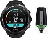 SUUNTO D5 Scuba Diving Computer with USB Cable PVD Coated & Tank Pod - All Black