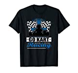 Go Kart Racing Funny Blue Silhouette T-Shirt