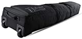 Element Equipment Wheeled Padded Ski Bag Ultimate Double - Premium High End Double Roller Travel Bag 180 Black Ripstop