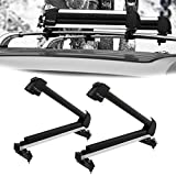 Bonnlo 23' Universal Ski Snowboard Car Racks Fits for 2 Pairs Skis / 1 Snowboards, Aviation Aluminum Lockable Ski Roof Carrier Fit Most Vehicles Equipped Cross Bars
