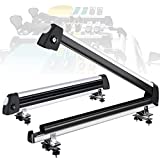 DRSPORTS Aluminum Universal Car Rack Carrier Ski roof Racks, Snowboard Racks, Ski Board Roof Carrier Fit Most Vehicles Equipped Crossbar (33')