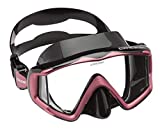 Cressi Liberty Triside Spe Diving Mask, Black/Black/Pink