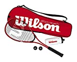 WILSON Sporting Goods Starter Squash Kit, Red
