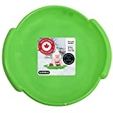 Superio Spiral Winter Snow Sled for Kids and Adults Green Round Saucer with Handles 24''Winter Snow Fun
