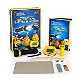 NATIONAL GEOGRAPHIC Battery Making Kit - Potato Clock and Penny Powered Flashlight Science Kit, 2 STEM Electricity Projects Great for Girls and Boys, Science Projects That Teach Kids About Circuits