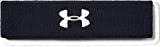Under Armour Men's Performance Headband , Black (001)/White , One Size Fits All