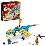 LEGO NINJAGO Jay’s Thunder Dragon EVO 71760 Playset Featuring a Posable Dragon Toy, NINJAGO Jay and a Snake Toy; Building Kit for Kids Aged 6+ (140 Pieces)