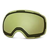 OutdoorMaster Ski Goggles PRO Replacement Lens - 20+ Choices ( VLT 91% Yellow Lens )