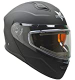 Vega Helmets Caldera Electric Snow 2 Custom Modular Snowmobile Helmet, Matte Black 2XL