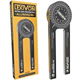 LEXIVON Aluminum Miter Saw Protractor | 7-Inch Rust Proof Angle Finder Featuring Precision Laser Engraved Scales (LX-230)