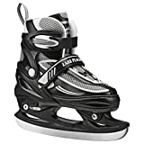 Summit Boy's Adjustable Ice Skate Black/White Small (10J – 13)