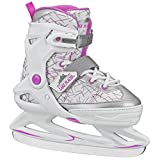 Lake Placid Peak Girl's Adjustable Ice Skates Fuchsia Medium (1-4)