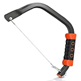 Coping Saw for Woodworking with 360 Degree Tooth Versatile Multi-Directional Cutting Hand Tool for for Wood, Plastic, Rubber, and Soft Metal Cutting With 10 Saw Blades