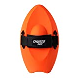 THURSO SURF Slash Handboard Body Surfing Hand Plane with Wrist Leash PE Construction Durable Lightweight Buoyant and Comfortable (Orange)