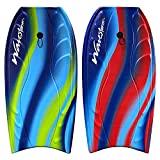 Wavestorm Foam Bodyboard 40' Complete 2 Pack | Recreational Beginners and All Levels | Contoured Deck and Channel Bottom | for Lake Pool Ocean | Includes Basic Leash, Assorted (AZ21-WSBB400-2PK)