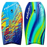 Wavestorm Foam Bodyboard 40' | Bodyboard for Beginners and All Surfing Levels | Complete 2 Pack Board Set Includes Leash, Multi