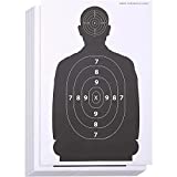 50 Sheets Juvale Shooting Range Paper Silhouette Targets for Firearms (17 x 25 in)