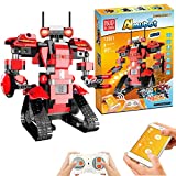 STEM Building Blocks Robot, Remote and APP Controlled Robot Creative Toys Educational Building Kits Intelligent Rechargeable Construction Building Robot Learning Toy Gift for Boys Girls