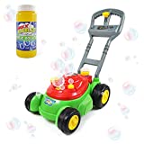 Sunny Days Entertainment Bubble-N-Go Deluxe Toy Bubble Lawn Mower with 4 oz Bubble Solution | No Batteries Required | Amazon Exclusive - Maxx Bubbles