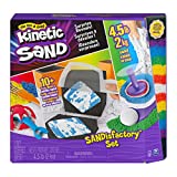 Kinetic Sand, Sandisfactory Set, 4.5lbs of Colored and Rare White, 10 Tools and Molds, Play Sand for Kids Ages 3 and Up, Amazon Exclusive