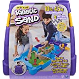 Kinetic Sand, Super Sandbox Set with 10lbs of Kinetic Sand, Portable Sandbox w/ 10 Molds and Tools, Play Sand Sensory Toys for Kids Aged 3 and Up