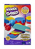 Kinetic Sand 6053691 Rainbow Mix Set with 3 Colours (382g) and 6 Tools, for Kids Aged 3 and Up, Multicoloured