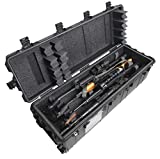 Case Club 4 Rifle (or Shotgun) Waterproof Shipping Case fits Multiple Guns & 3 Pistols Along with Included Silica Gel Canister to Prevent Gun Rust