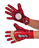 Rubie's unisex adult Captain America: Civil War Kid's Iron Man Gloves Costume Accessory, Red, Standard US