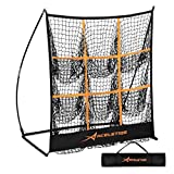 Pitching Target Baseball Net with 9 Targets Baseball Training Equipment for Youth and Adults | Baseball and Softball | Flexible Design for Portability [Carry Bag Included]