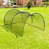 Fortress Pop-Up Baseball Batting Cage | Backyard Batting & Pitching Practice [20ft, 40ft, 60ft or 80ft Net Length] | Baseball Net for Hitting and Pitching (40ft Net Length, Fully Enclosed)