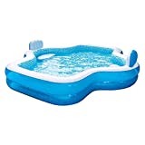 Members Mark Elegant Family Pool 10 Feet Long 2 Inflatable Seats with Backrests. New Version