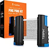 T2Spin Ping Pong Net for Any Table - Ping Pong Accessories - Ping Pong Table Net - Retractable Ping Pong Table Net - Retractable Table Tennis Net