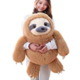 Winsterch Giant Fluffy Sloth Stuffed Animal Toy,Kids Plush Sloth Toy Birthday Gifts for Boys and Girls,27.5 Inches Large Stuffed Sloth Toy