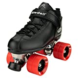 Riedell Skates - Dart - Quad Roller Speed Skates | Black | Size 10